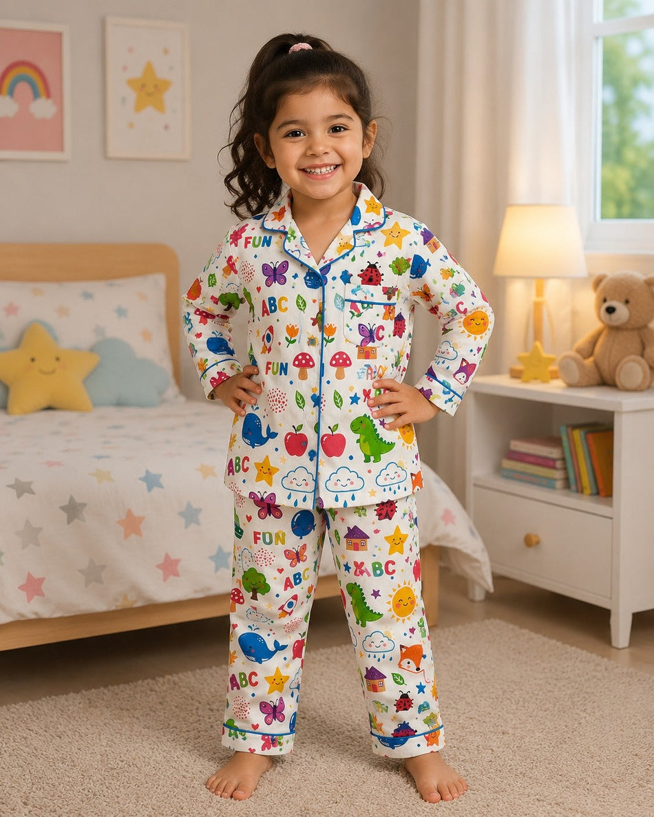 Pink Snapshot Siblings Pajama Set